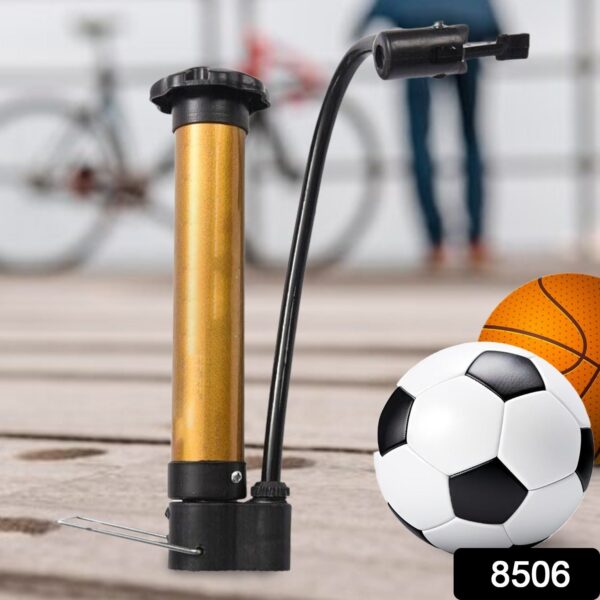 Hand Air Ball Pump, Metal Portable High Pressure Air Pump Mini Basketball Inflator for Balls, Basketball, Soccer, Volleyball, Football, Inflatable and More - Image 2