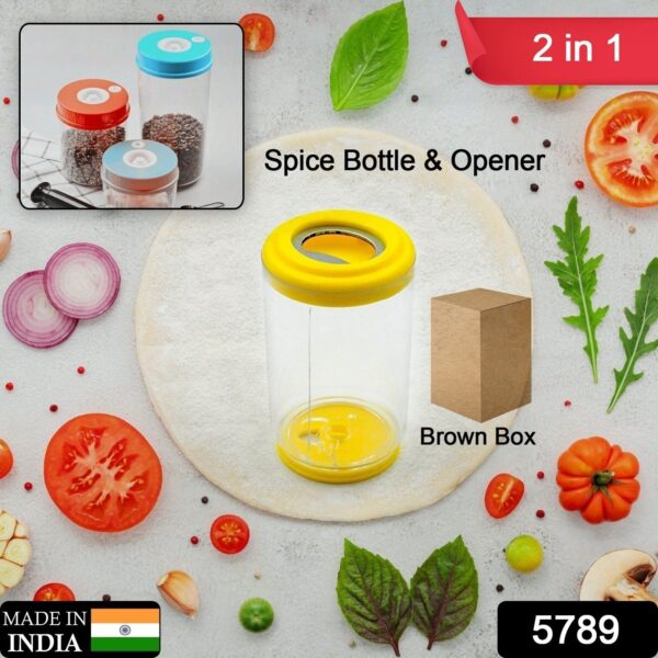 SALT BOTTLE, SALT DISPENSER WITH OPENER , SALT SHAKER PACK OF 1, SEASONING SHAKER, HIGH QUALITY PLASTIC BOTTLE FOR HOME COOKING PICNIC CAMPING RATION SALT SHAKERS (4 PC MOQ) - Image 2
