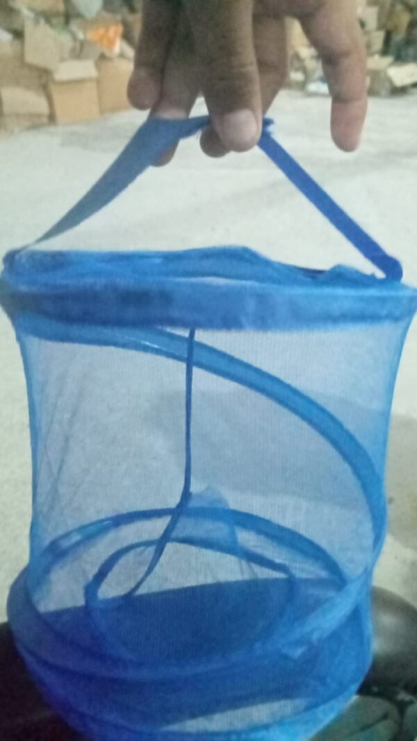 Mesh Popup Laundry Hamper, Foldable Portable Cylindrical Dirty Clothes Basket for Bedroom, Kids Room, College Dormitory and Travel - Image 9