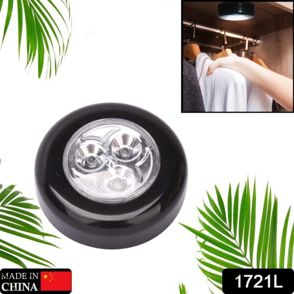 3 LED CORDLESS STICK TAP WARDROBE TOUCH LIGHT LAMP (1 Pc) - Image 3