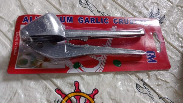 Garlic Press All Aluminum Easy to Use with Light Weight without Difficulty Cooking Baking, Kitchen Tool, Safe - Image 6