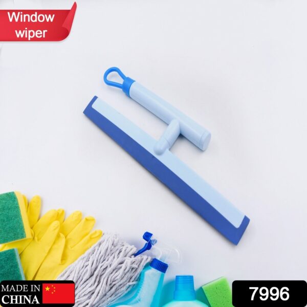 Glass Cleaning Wiper Window Cleaner, for Bathroom, Windows, and Car Glass, Window  Mirror Scraper Brush with Soft Rubber - Image 2