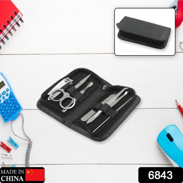 6-Piece Nail Clippers Kit with Travel Case: Professional Manicure Set, Stainless Steel - Image 2