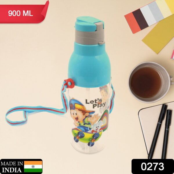 900ml Insulated Water Bottle with Dori & Straw: Leakproof, BPA-Free, Sports Bottle - Image 2