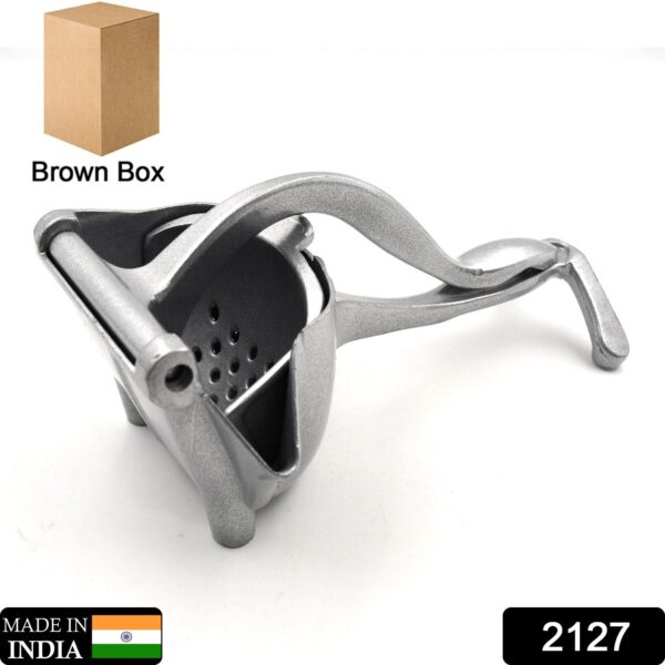 MANUAL ALUMINIUM METAL FRUIT PRESS JUICER  ( BROWN BOX ) - Image 3