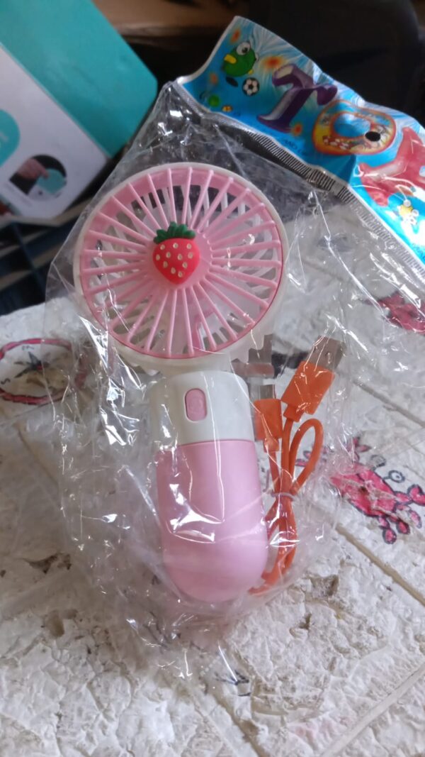 Portable Small Electric Fan Handheld, Rechargeable Mini Student Handheld Dormitory Class Personal Fan - Image 7