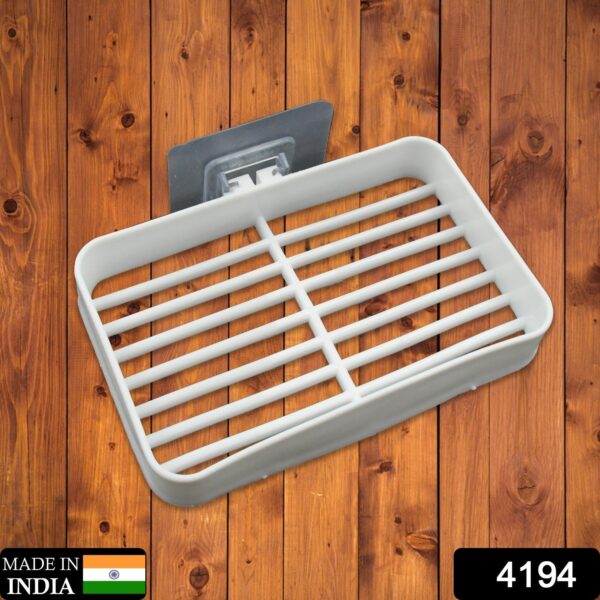 Bathroom & Kitchen Soap Holder: Self-Adhesive (Plastic Box) - Image 2