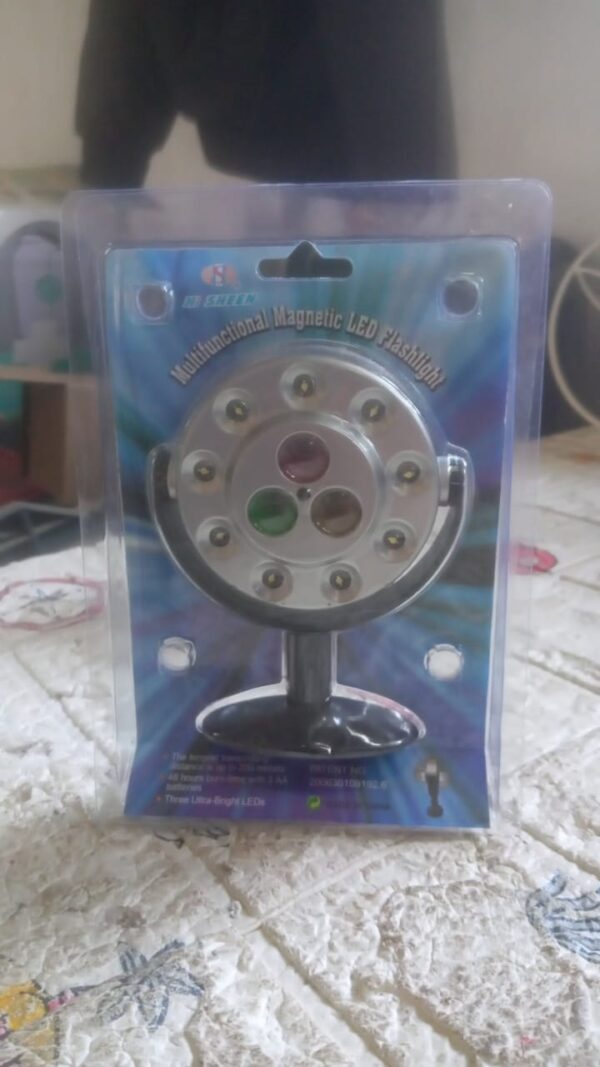 Multifunctional Magnetic LED Flashlight, High Quality waterproof light, Three Ultra-Bright LEDs, Battery Operated LED Light (Battery Not Included) - Image 7