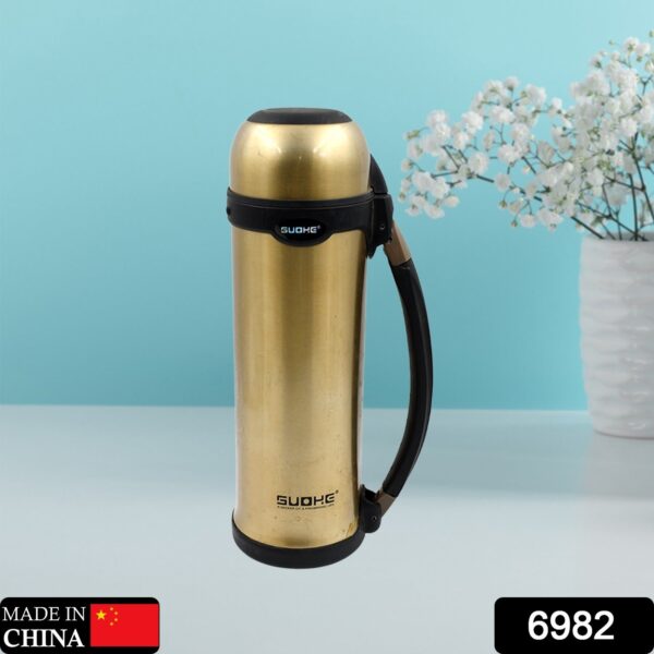 STAINLESS STEEL THERMOS WATER BOTTLE | 24 HOURS HOT AND COLD | EASY TO CARRY | RUST & LEAK PROOF | TEA | COFFEE | OFFICE| GYM | HOME | KITCHEN - Image 2