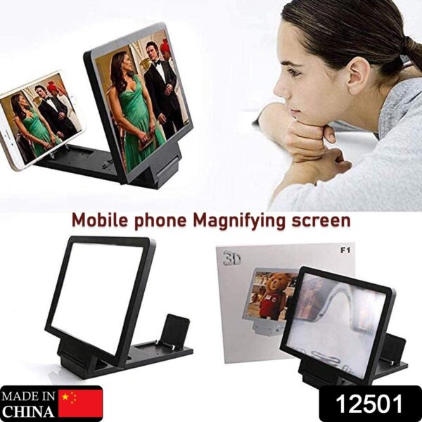 3D Phone Screen Magnifier Video Screen Amplifier Expander Holder Bracket for Mobile Phone Screen Zoom Display (1 Pc) - Image 2