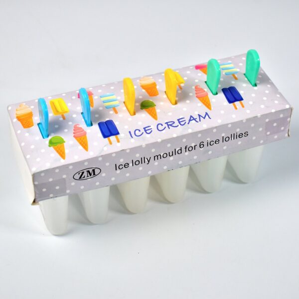 Ice Candy Maker Upgrade Popsicle Molds Sets 6 Ice Pop Makers Reusable Ice Lolly Cream Mold Home-Made Popsicles Mould with Stick - Image 6
