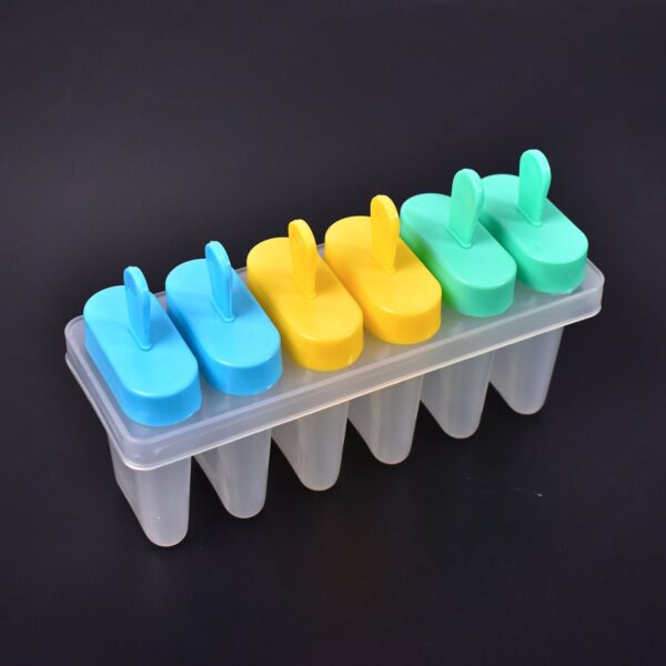 Ice Candy Maker Upgrade Popsicle Molds Sets 6 Ice Pop Makers Reusable Ice Lolly Cream Mold Home-Made Popsicles Mould with Stick - Image 7