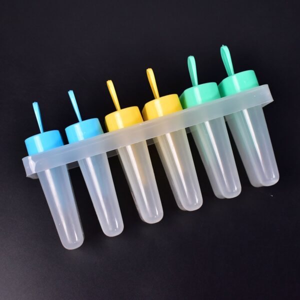 Ice Candy Maker Upgrade Popsicle Molds Sets 6 Ice Pop Makers Reusable Ice Lolly Cream Mold Home-Made Popsicles Mould with Stick - Image 8