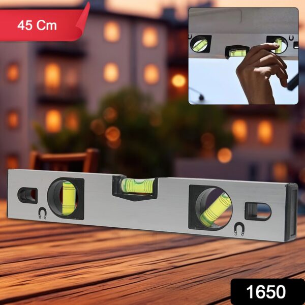 Spirit Level Carpenter's Level Magnetic Carpenter's Level  Overhead Viewing Slot for Levelling, Furniture & Construction - Image 2